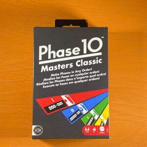 Phase 10 Masters Classic - Unleash Creativity with Flexible Play for 2-6 Players